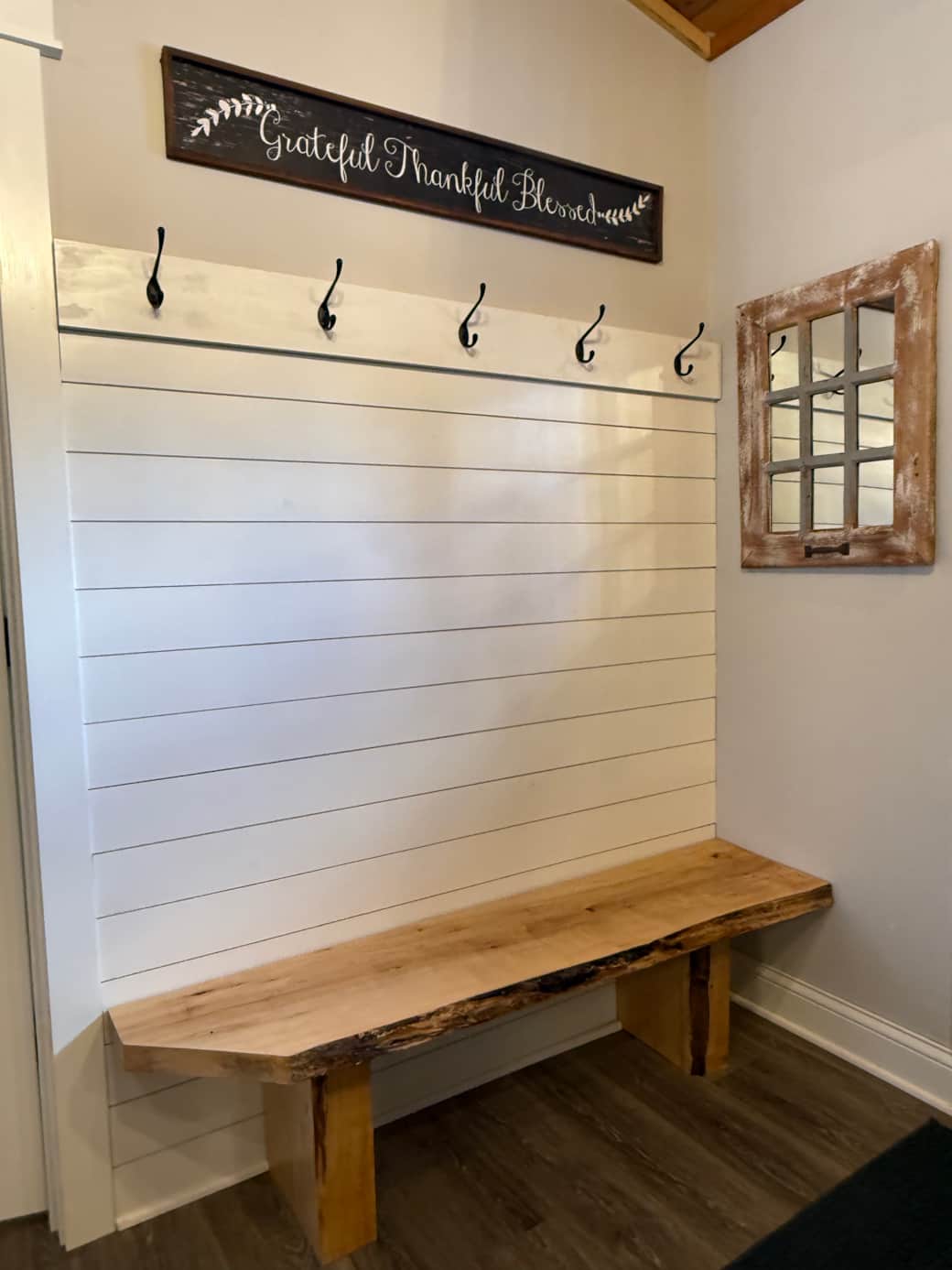 Coat Rack and Bench