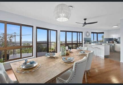 Dinning table upstairs.