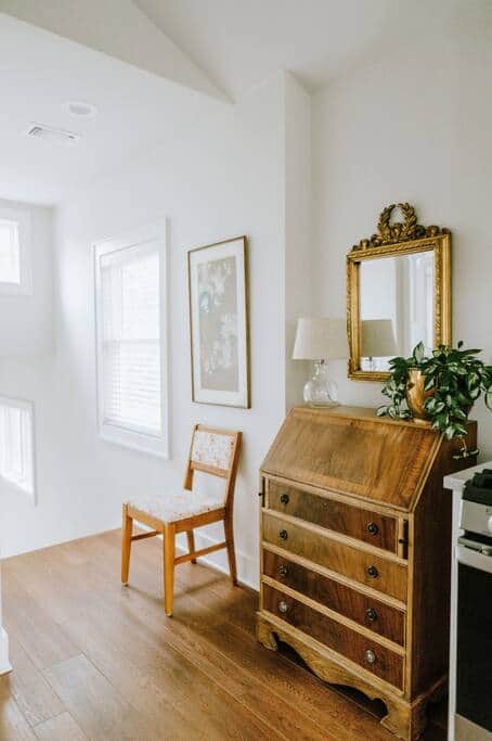 Great additional storage, it's a dresser, desk or extra place to get ready