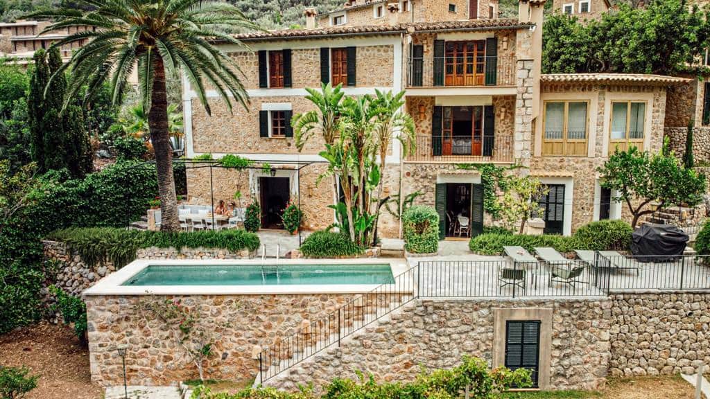 The main house, pool and terrace