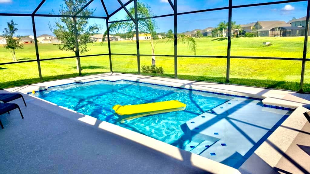 Relax in and around the pool, enjoy the Florida sunshine