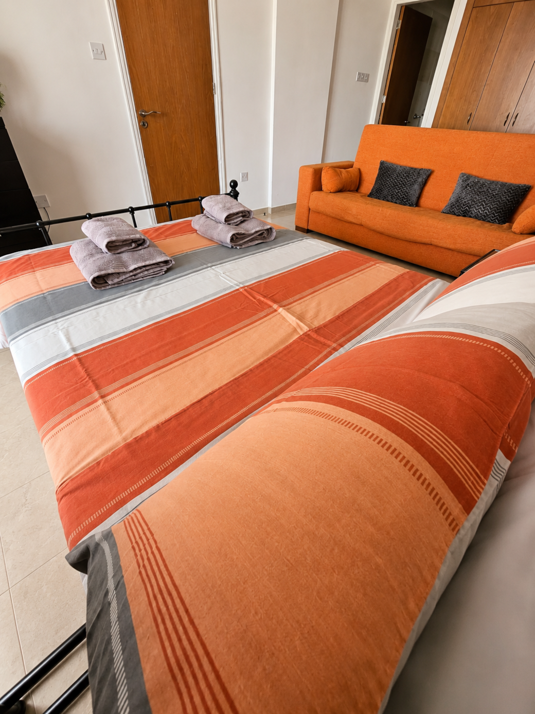Modern vibrant bedding