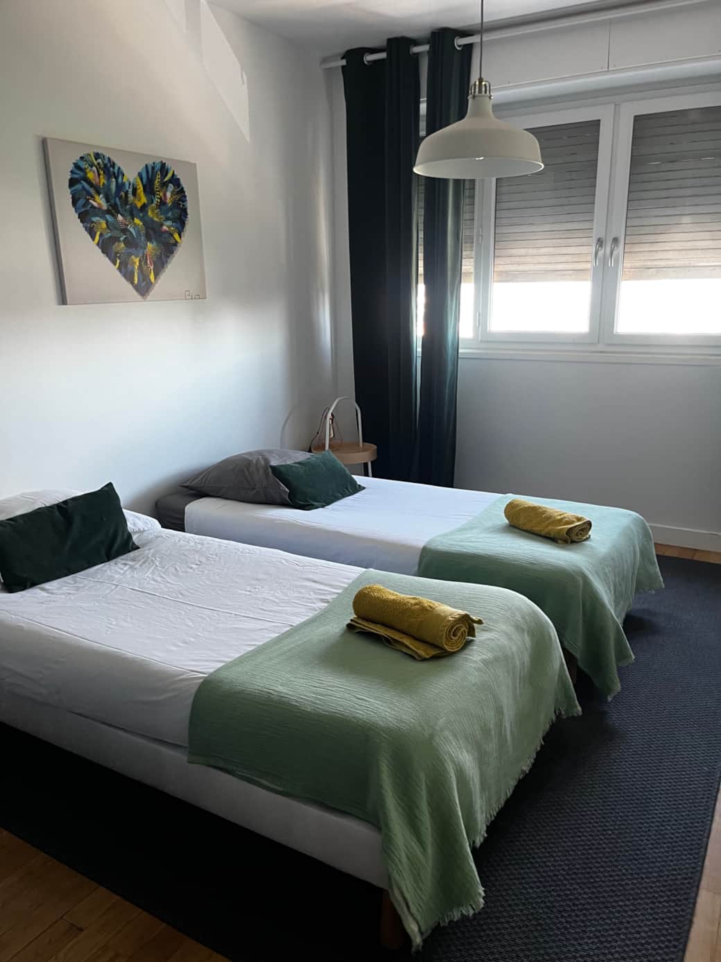 Chambre avec 2 lits simples