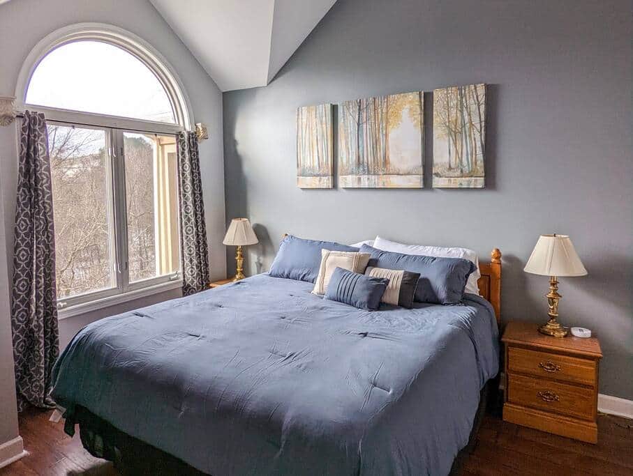 Enjoy the King Bed for your next great night sleep!