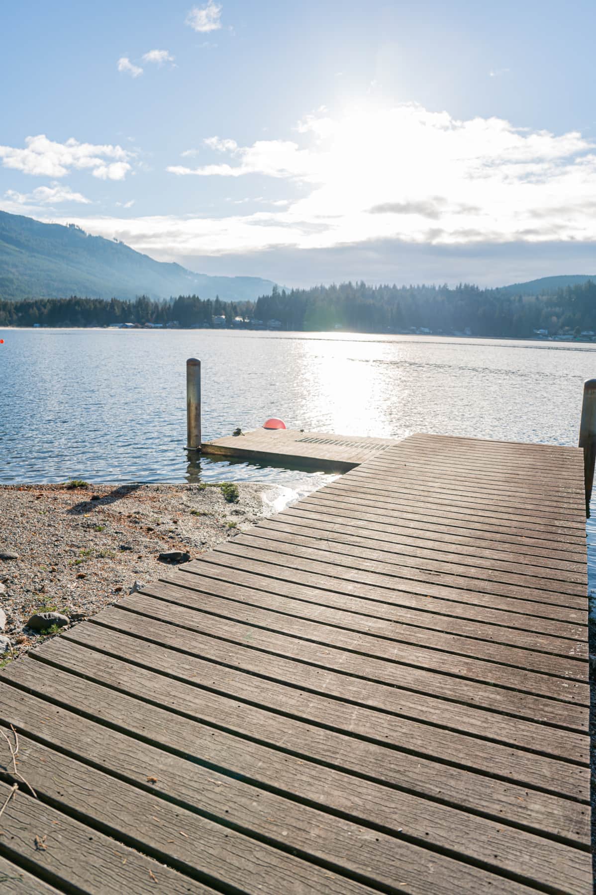 Private lakefront dock