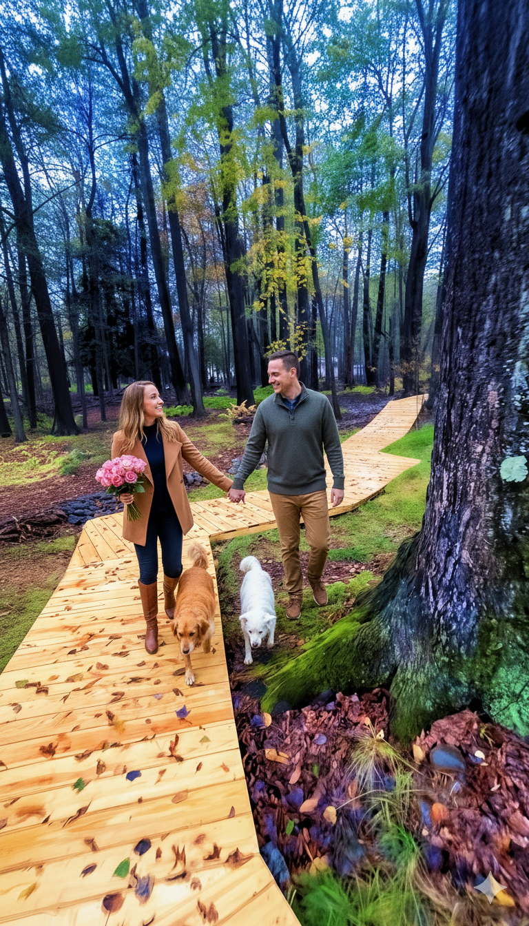 Enjoy Your Romantic Walk on Our Private Trails