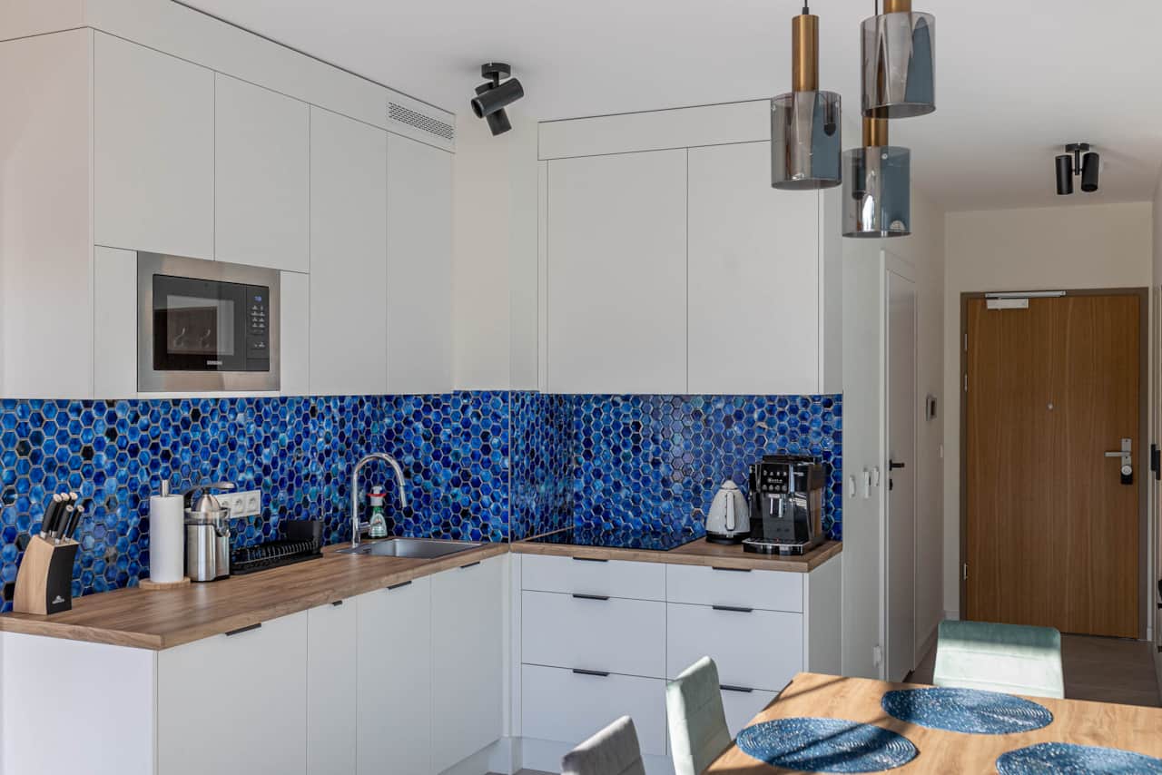 Kuchyňský kout v apartmánu SeaApartment