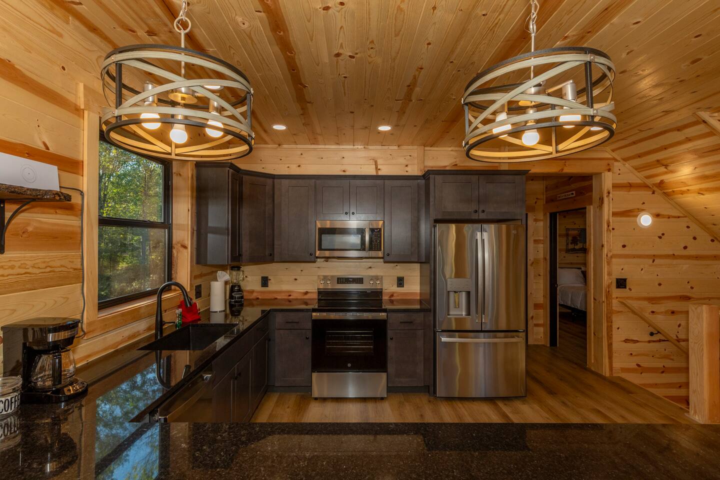 Cozy living area with fireplace