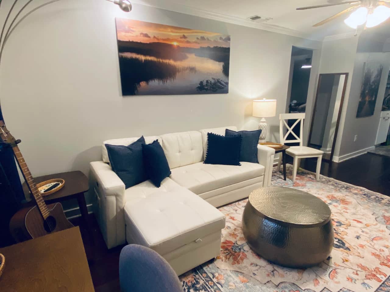 Relax in style — cozy living room with plush seating and warm, inviting touches ✨