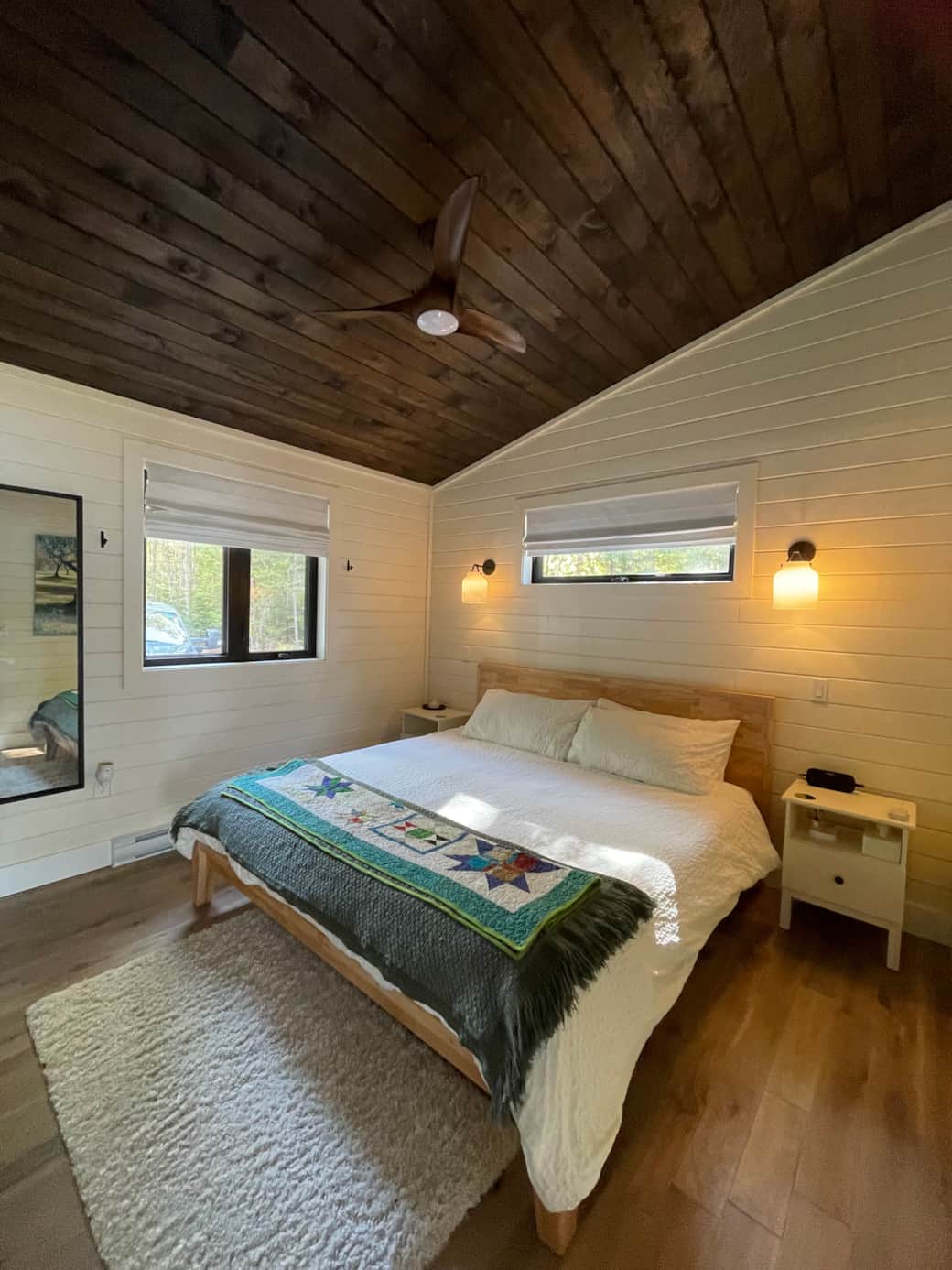 King sized Japanese joinery bed and mattress from Silk & Snow