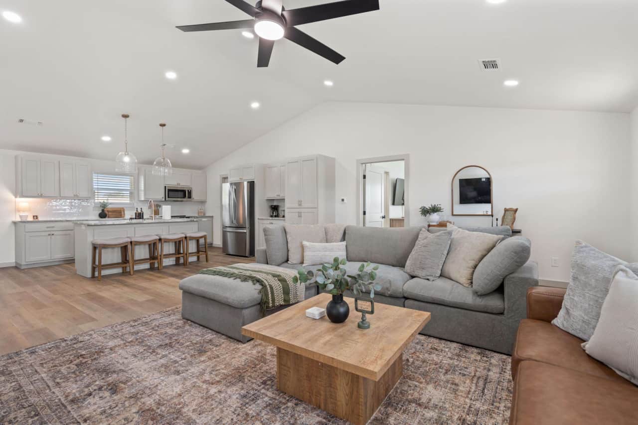 Living Room and Kitchen Wide Shot