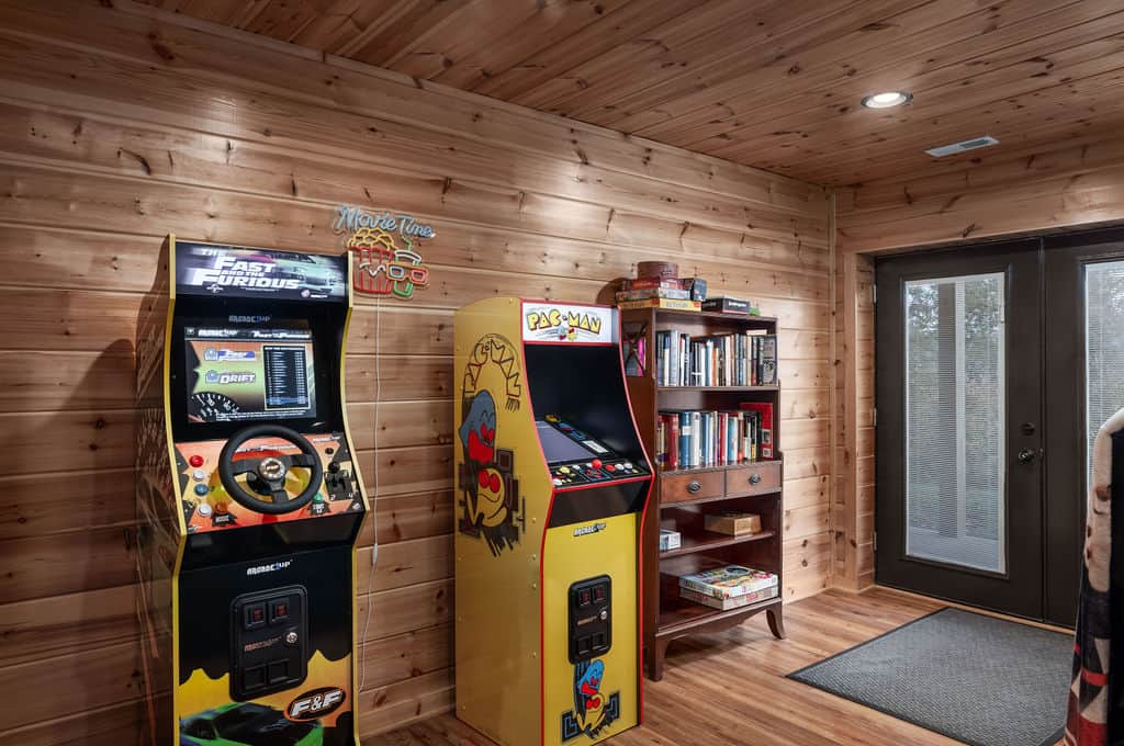 Challenge friends to a round of classic arcades: Pac-Man, Pop-a-Shot, or Fast & Furious Challenge friends to a round of classic arcades: Pac-Man, Pop-a-Shot, or Fast & Furious