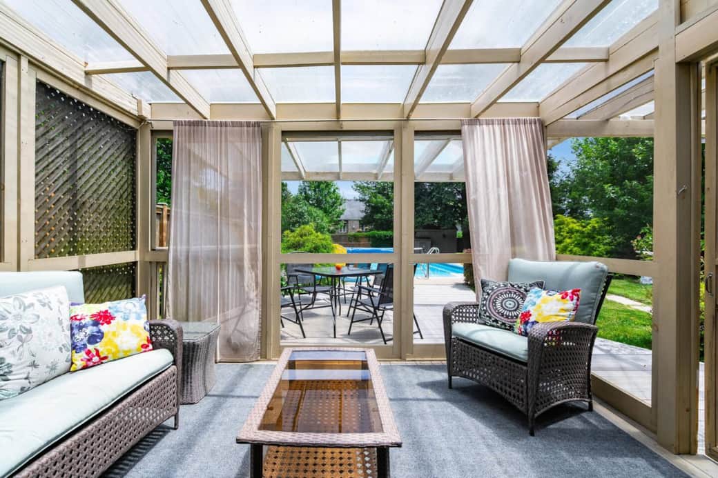 Lounge poolside and enjoy the quiet outdoor space