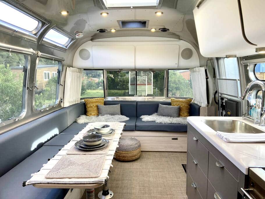 Oodles of seating that doubles as  two twin sleepers