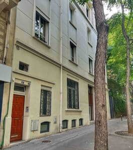 La façade de l'immeuble