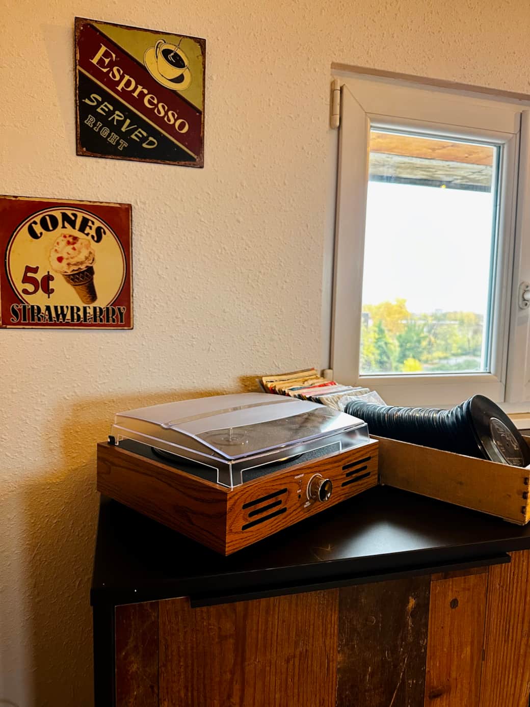 Vintage Vinyl Record Player