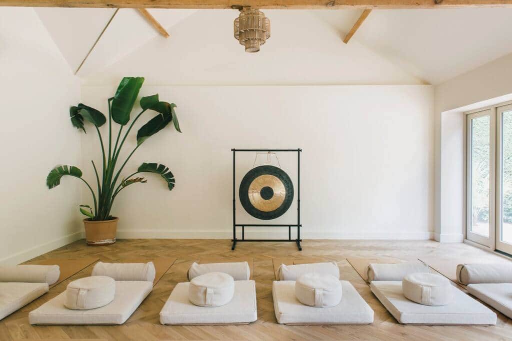 Fully equipped yoga meditation studio