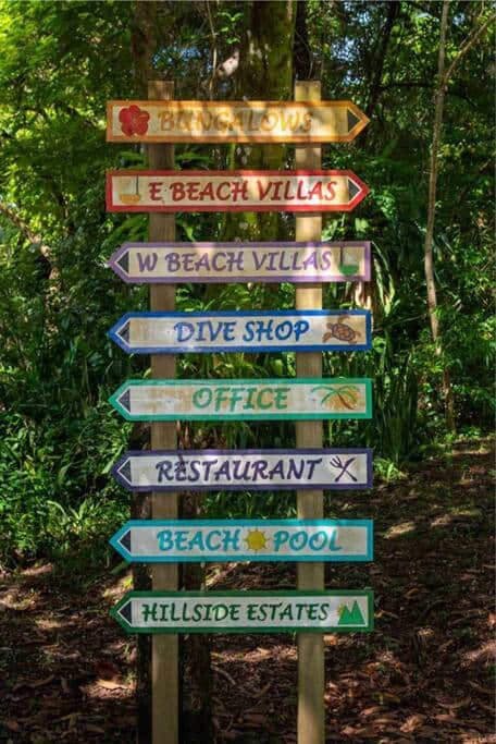 Signs posted at Palmetto Bay Resort