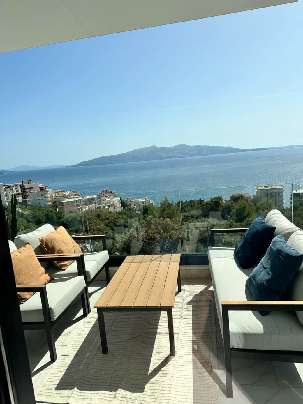 terrace with view at Jonian sea and Korfu terrace with view at Jonian sea and Korfu