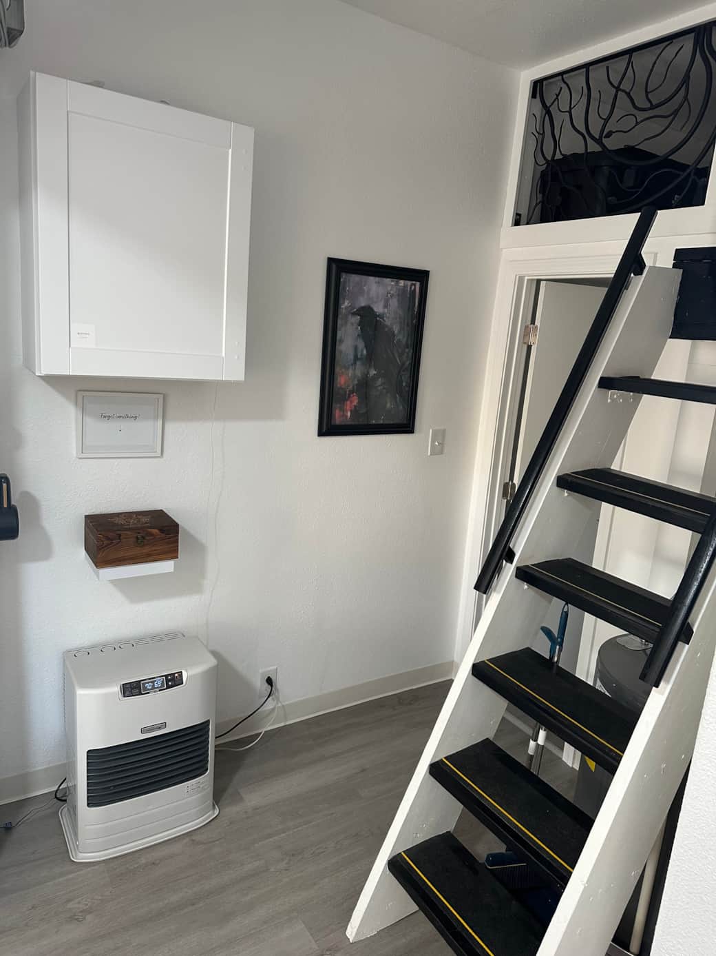 Storage area in the loft