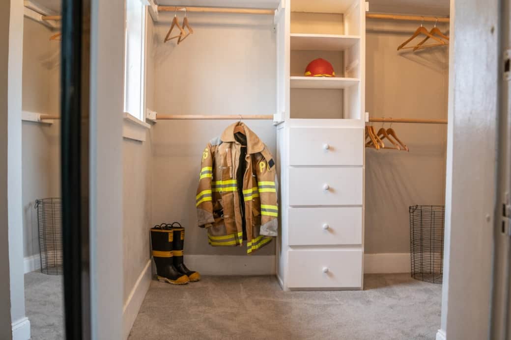 Master bedroom closet Master bedroom closet