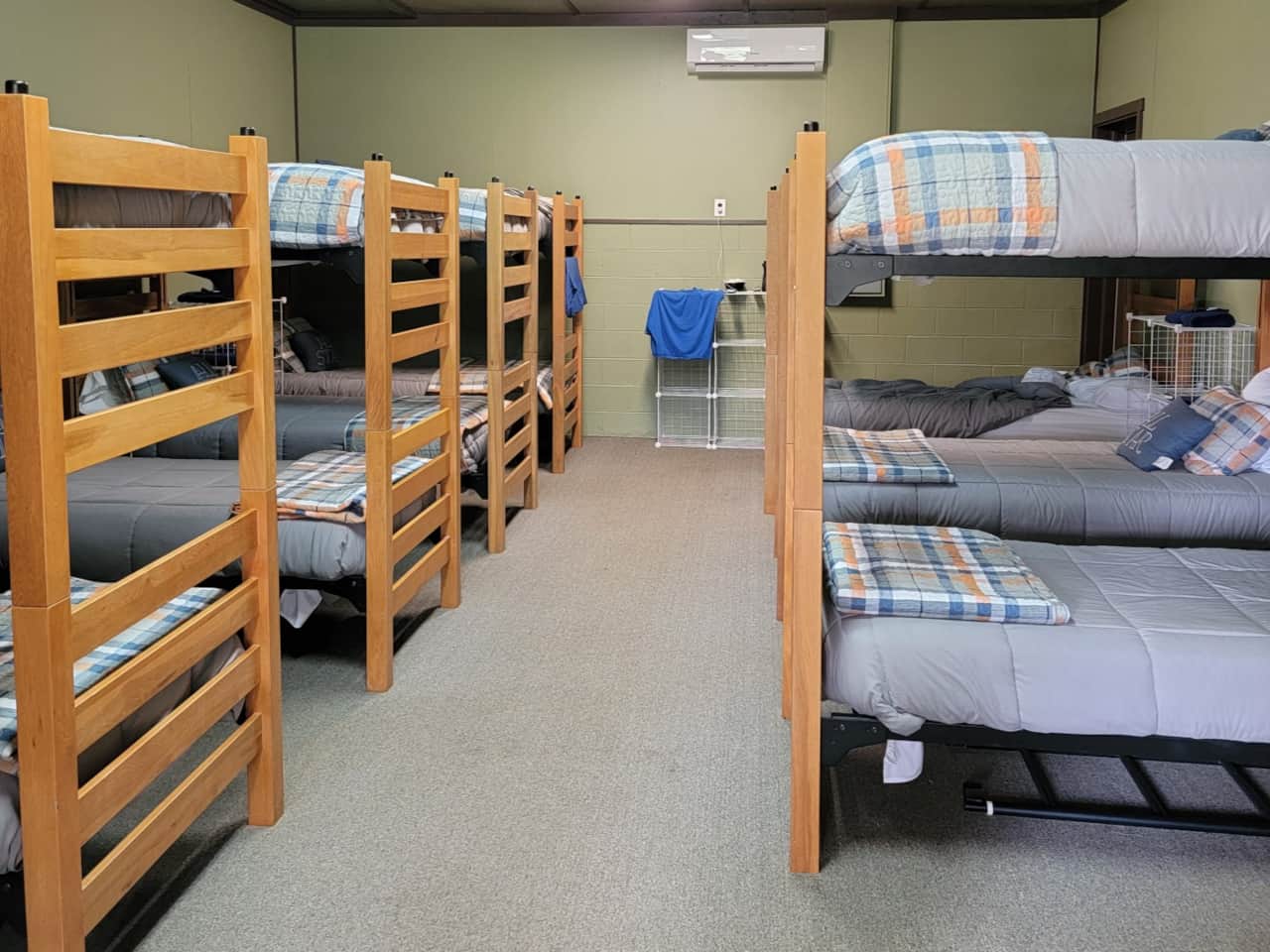 Hostel Beds in a Dormitory