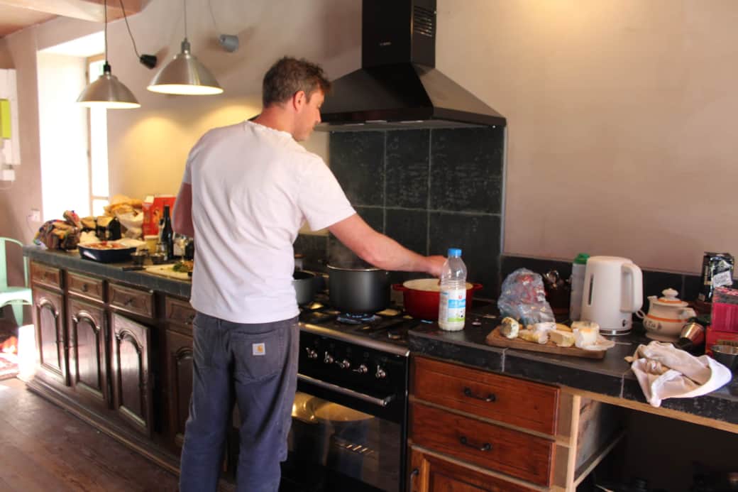 Large open plan kitchen range oven and huge fridge (as road tested by chef Gill Meller)