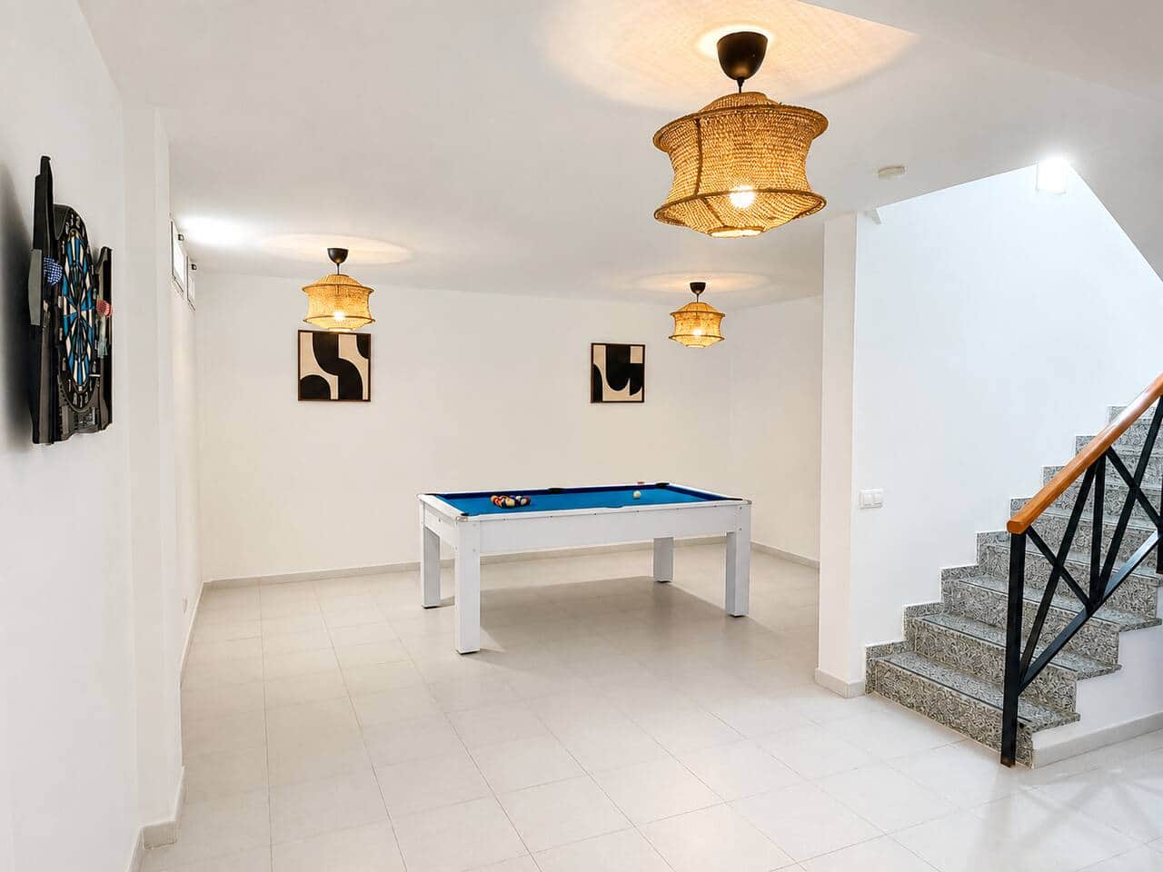 Games room with pool table at Villa Tabaiba Puerto del Carmen, AZ Rentals