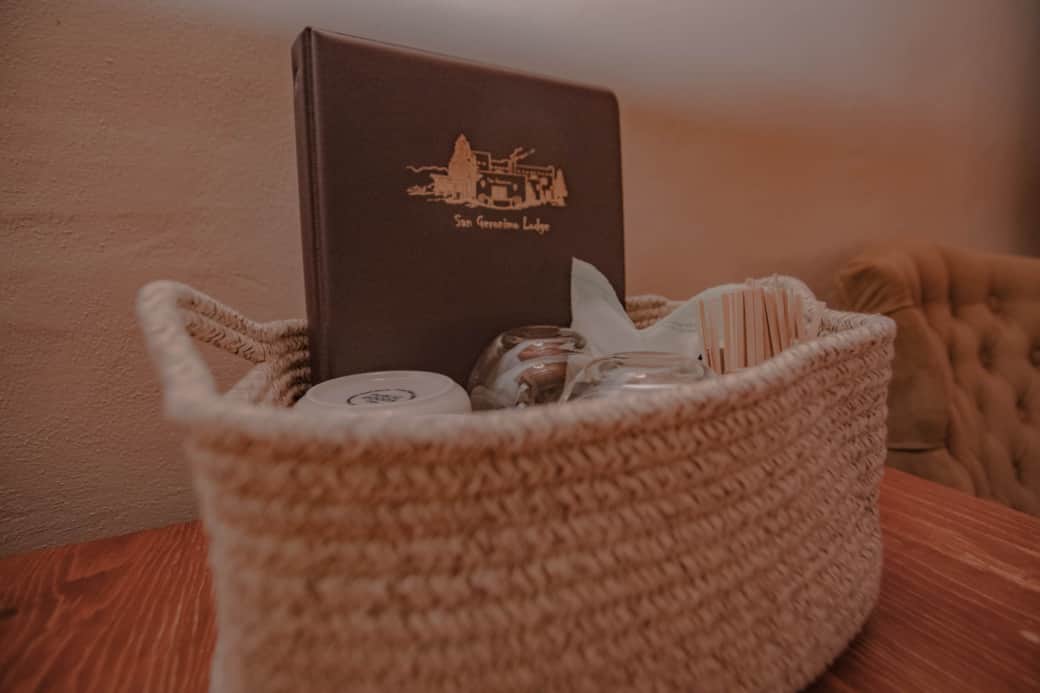 Mugs and glasses provide in room.