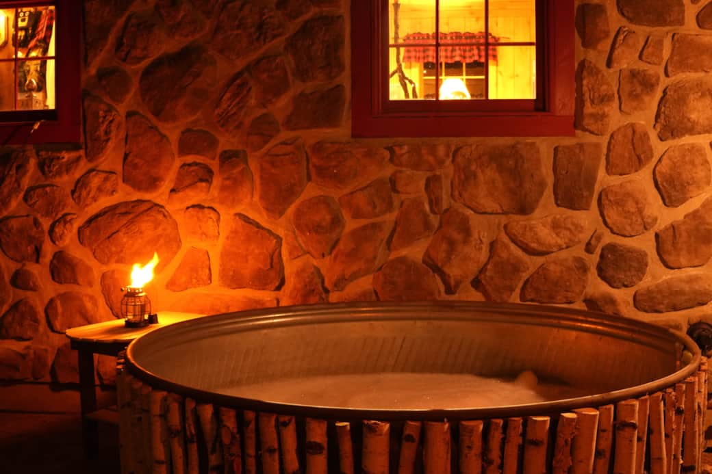 Outdoor Bath just ad Bubbles!