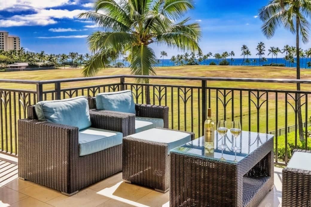 O326 Lanai with Ocean View towards the Mariot