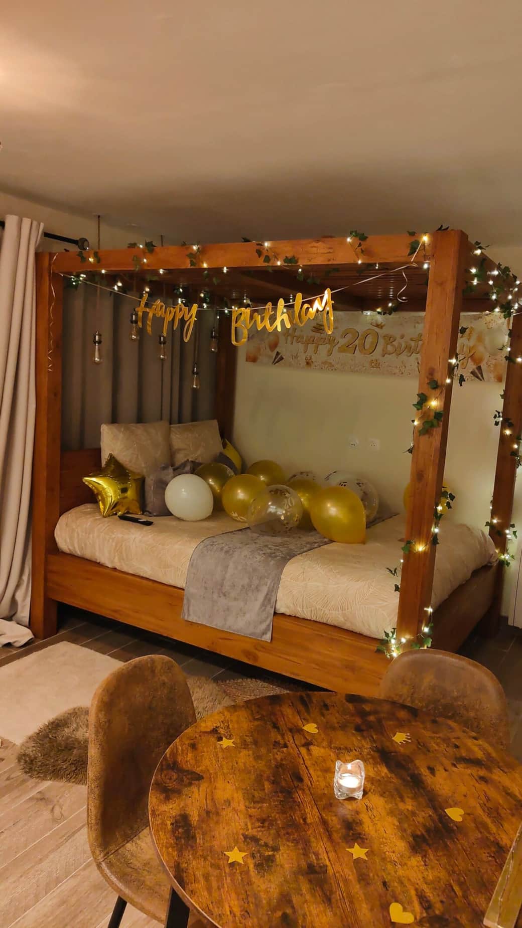 Chambre décorée avec option anniversaire
