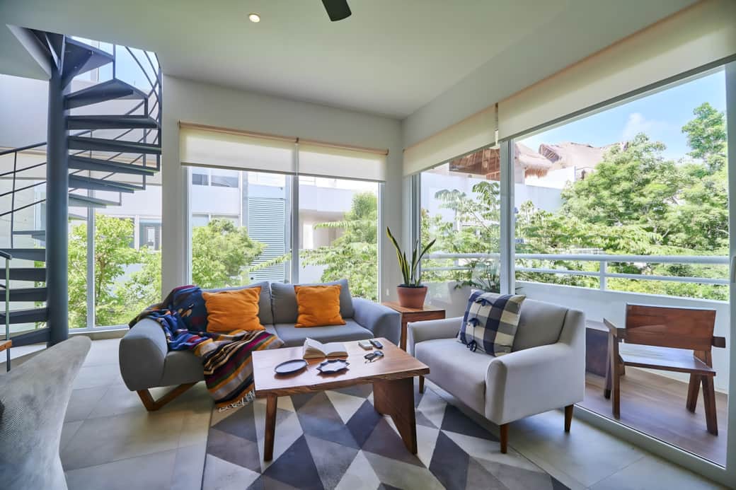 Luxury living: Stylish comfort, private terrace, jacuzzi oasis.