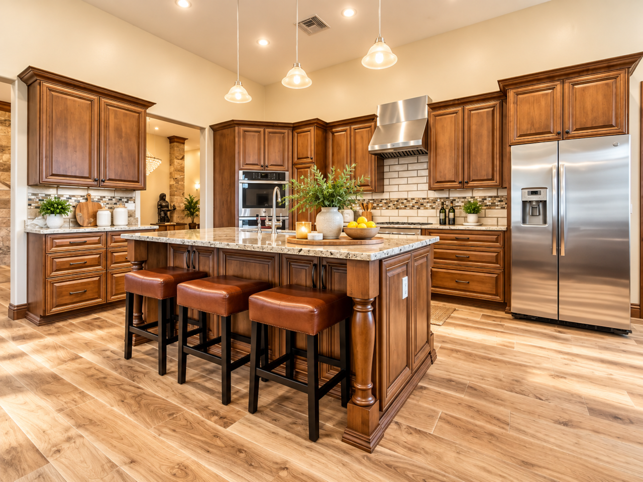 Full, beautiful kitchen! 