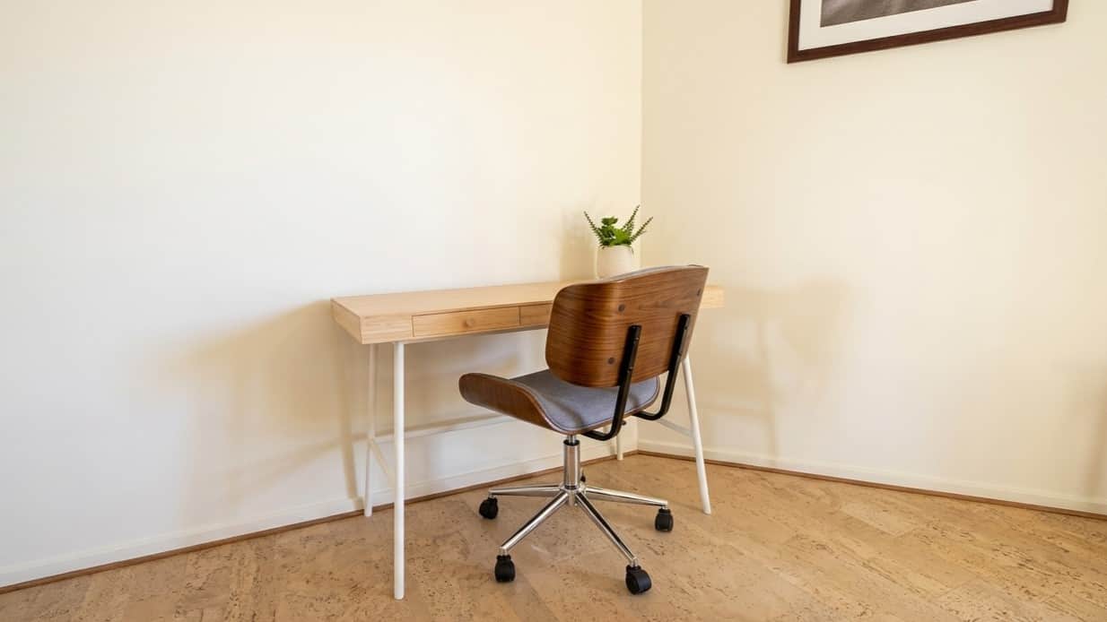A desk for a bit of work if needed