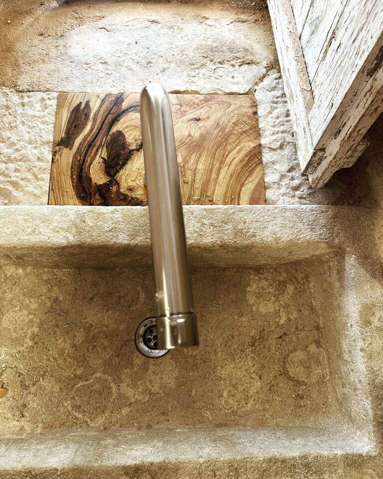 Hand made stone sink 