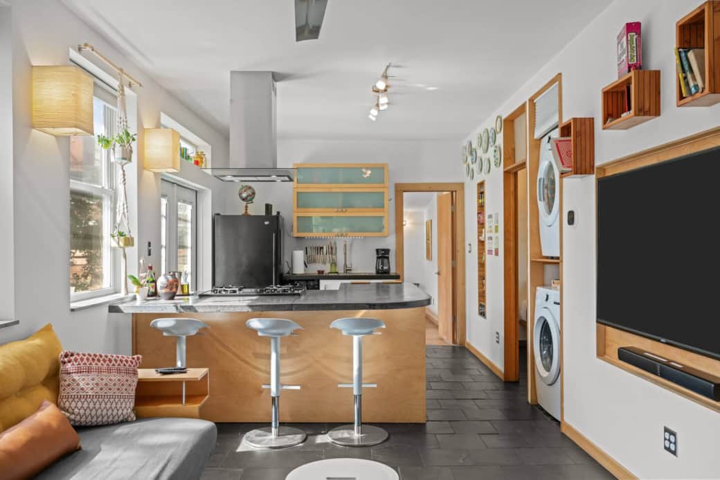 open concept floor plan features undivided kitchen, dinning area and living room open concept floor plan features undivided kitchen, dinning area and living room