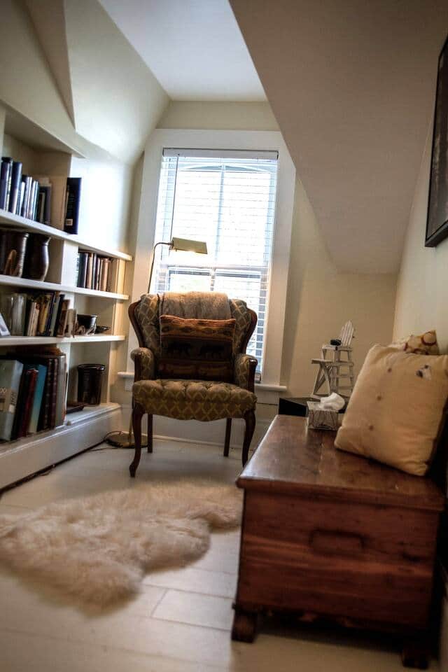 Cozy Library Reading Nook