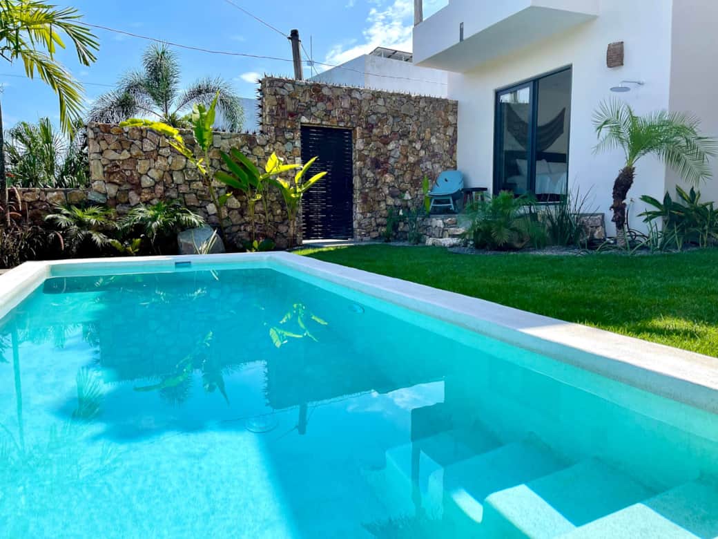 Pool view from the patio