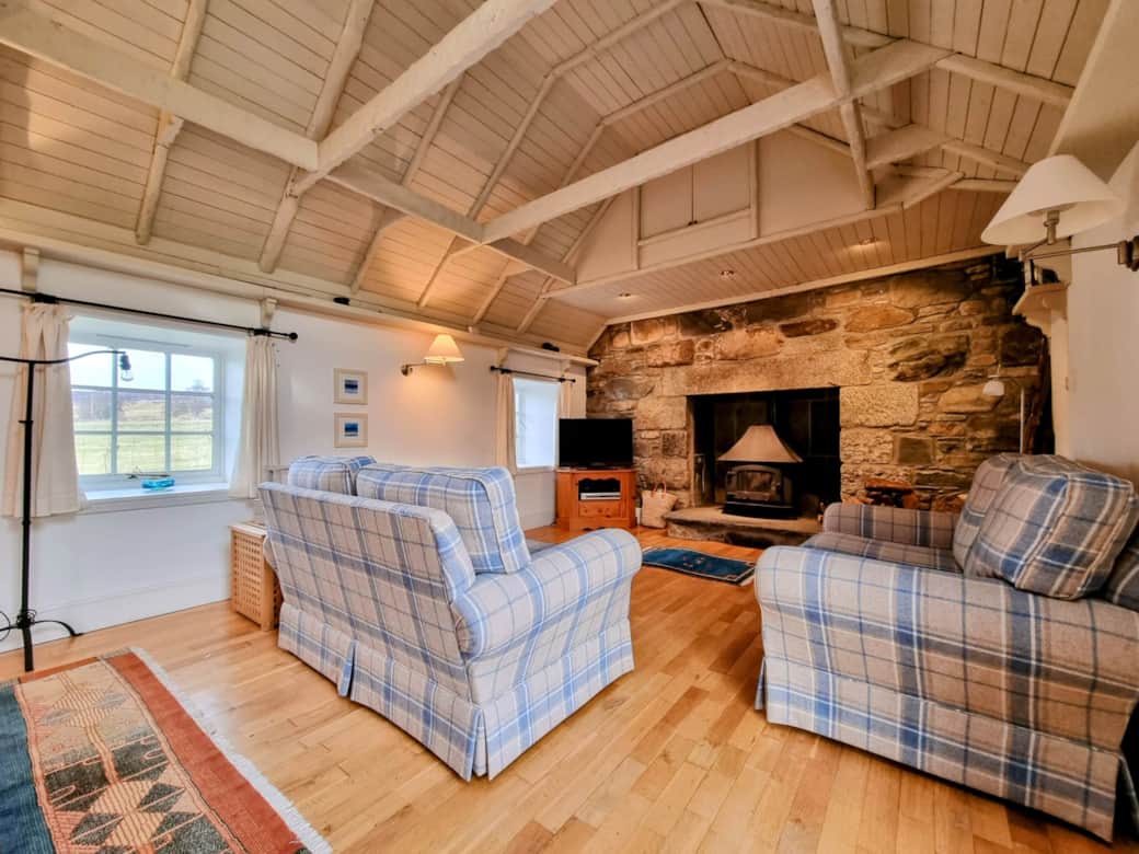 Living Room with Wood Burner