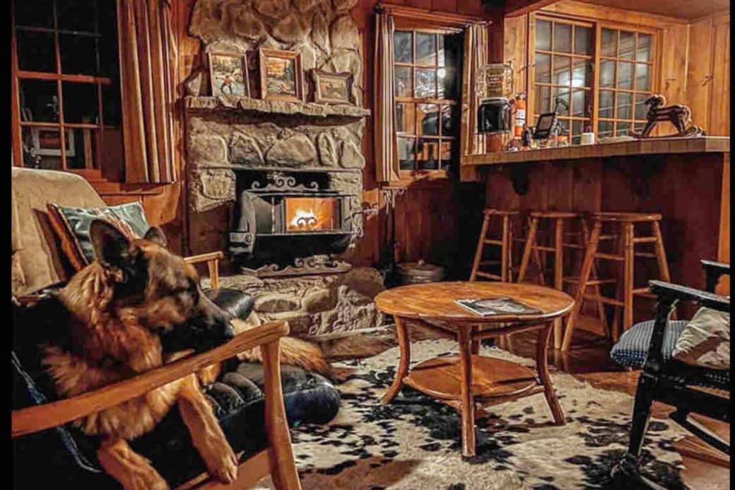 Inside the cowboy cabin. Inside the cowboy cabin.