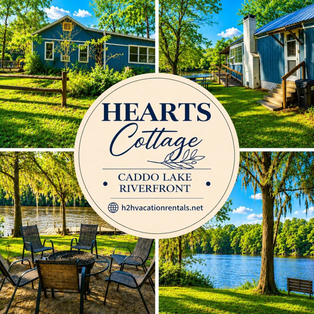 Welcome to Hearts Cottage - Waterfront - Riverfront - Caddo Lake - Karnack, Tx Welcome to Hearts Cottage - Waterfront - Riverfront - Caddo Lake - Karnack, Tx