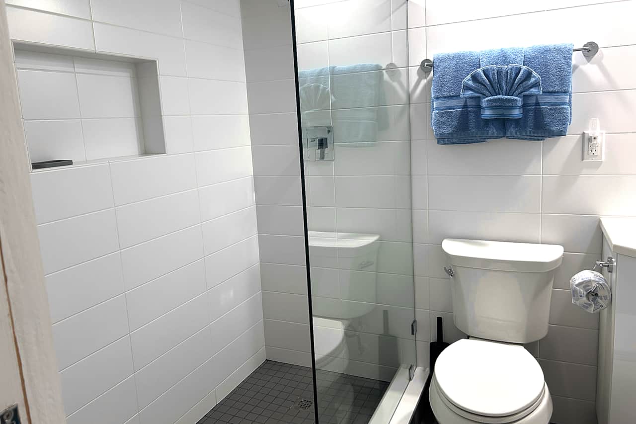 Unit #5 Walk-in Shower. (No Bathtub).