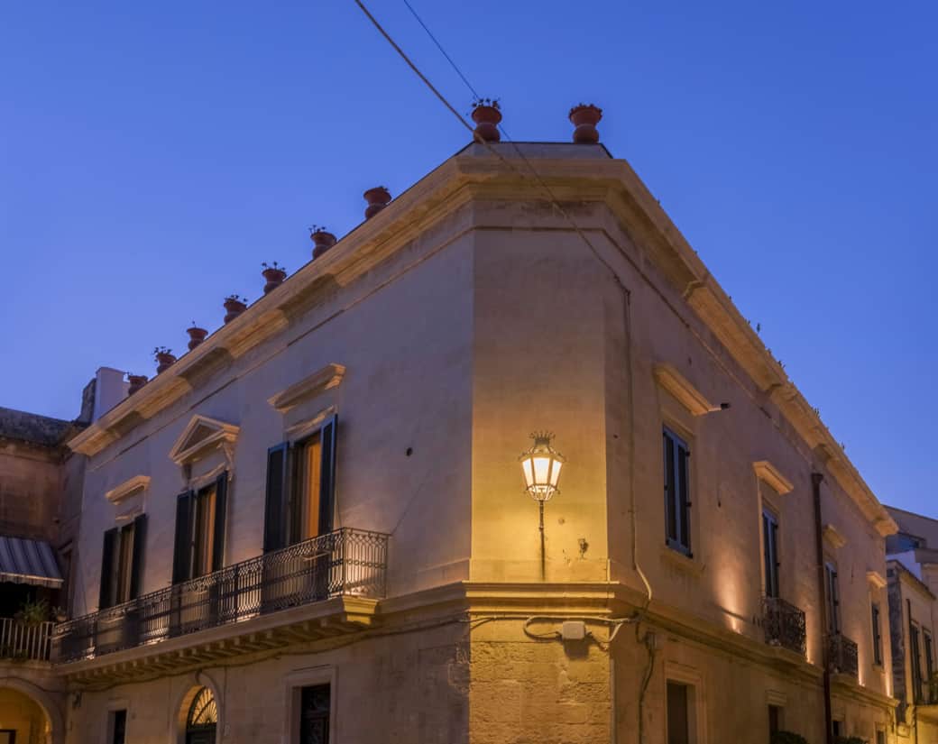 Palazzo Acquaviva - Prospetto notturno Palazzo Acquaviva - Prospetto notturno