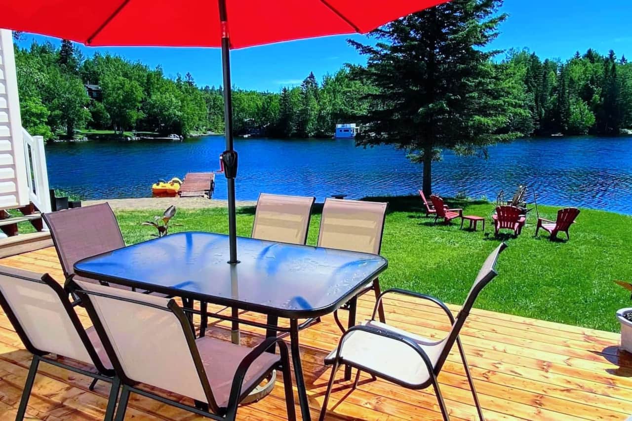 Terrace with lake view