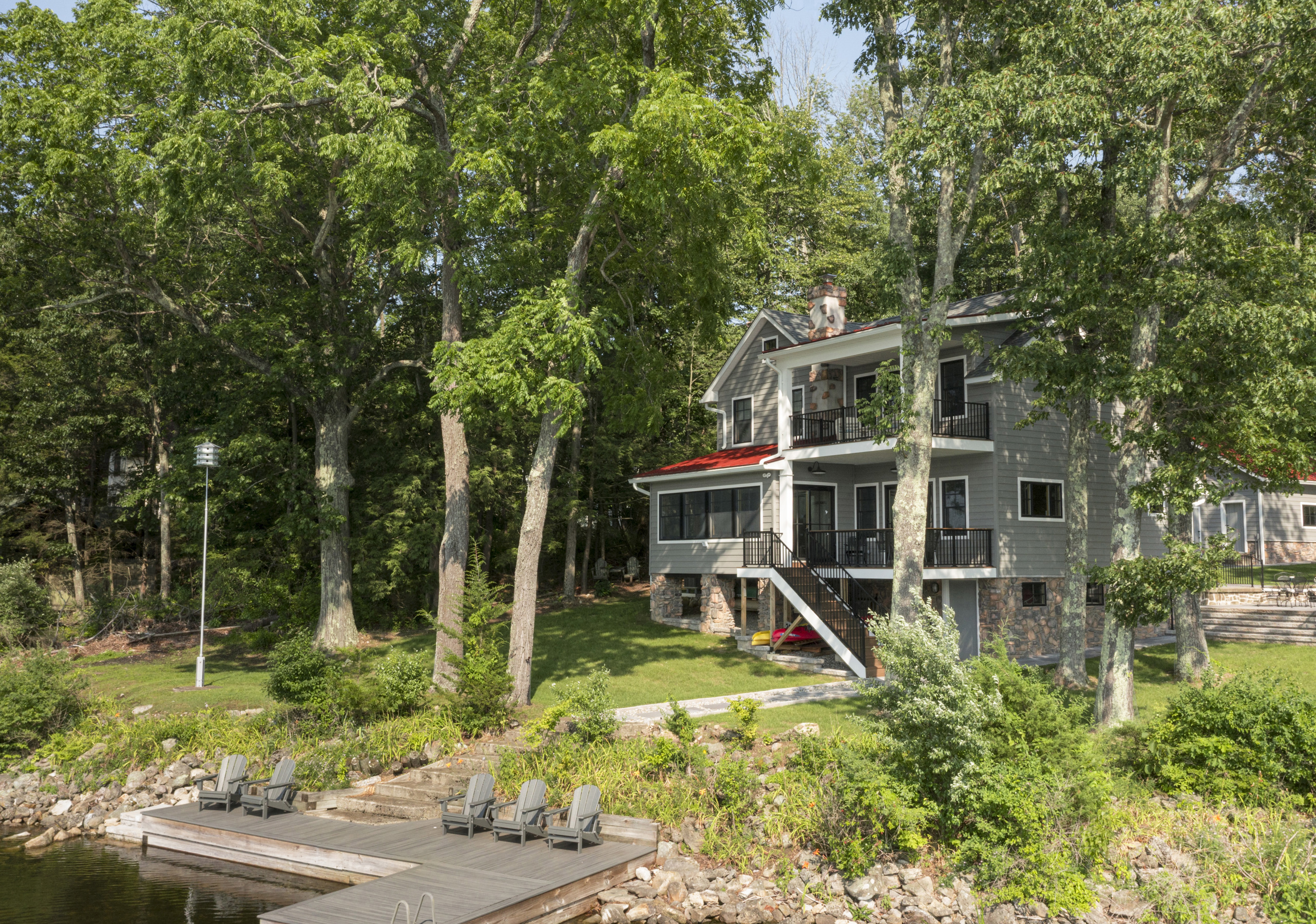 Hickory Hollow House View of Lakefront and Dock