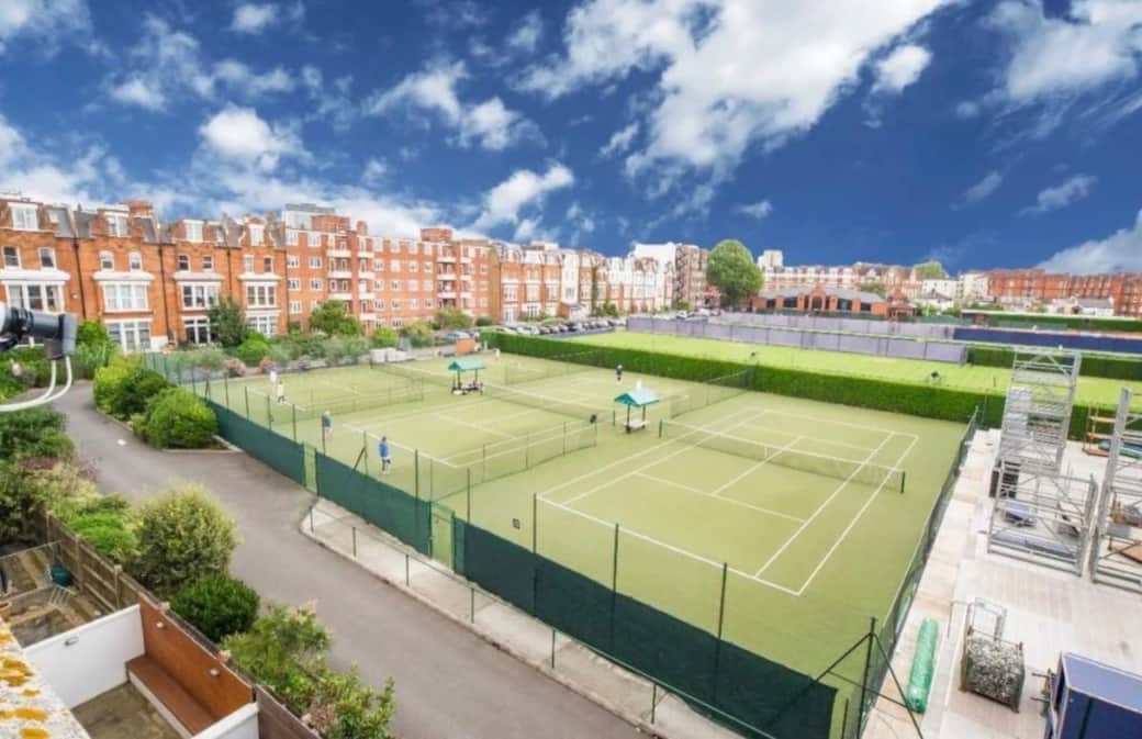Overlooking the famous Queens Tennis Club