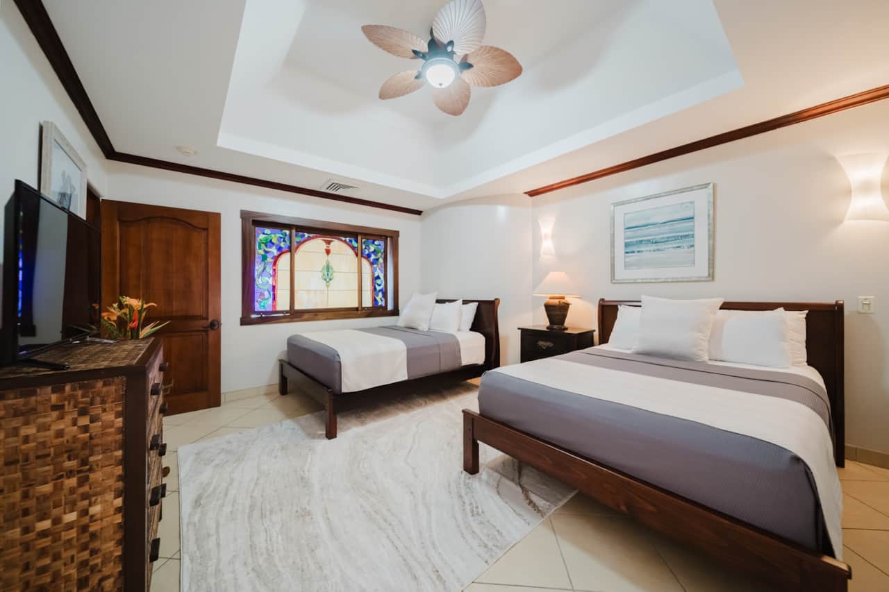 Comfortable bedrooms with A/C for a cool, relaxing sleep