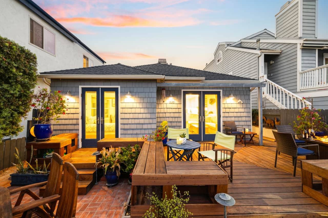 Private Outdoor Deck with Fire Pit & Lounge Seating