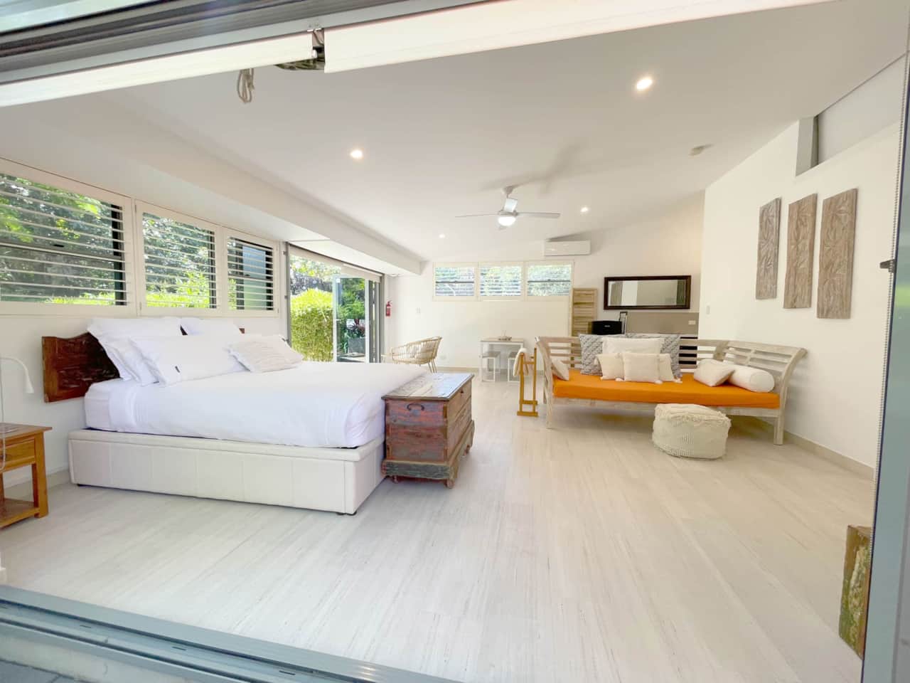Katuk Suite queen bedroom and living area